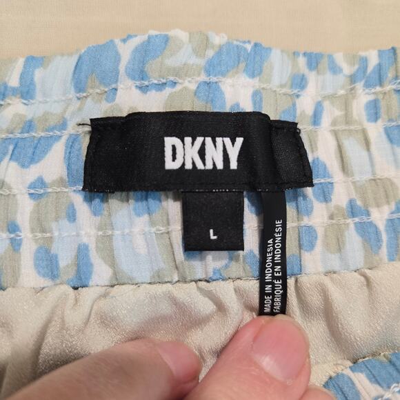 DKNY Animal Print Tiered Maxi Skirt Size L Boho Y2K Cottagecore - Picture 10 of 13